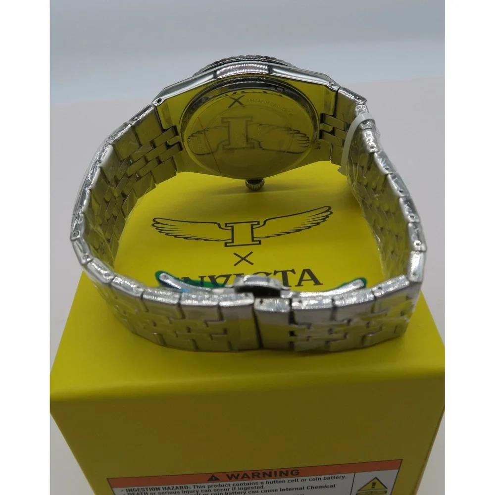 Invicta Specialty Mens Watch 69859 Aqua Honeycomb Dial Stainless Steel Watch